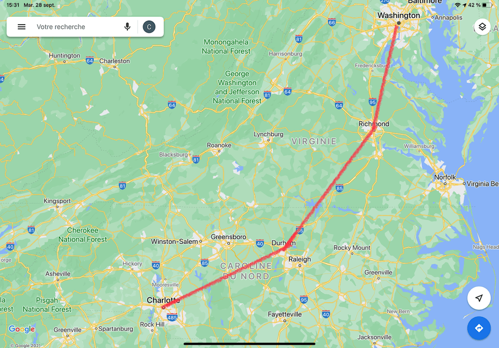 Washington à Charlotte
